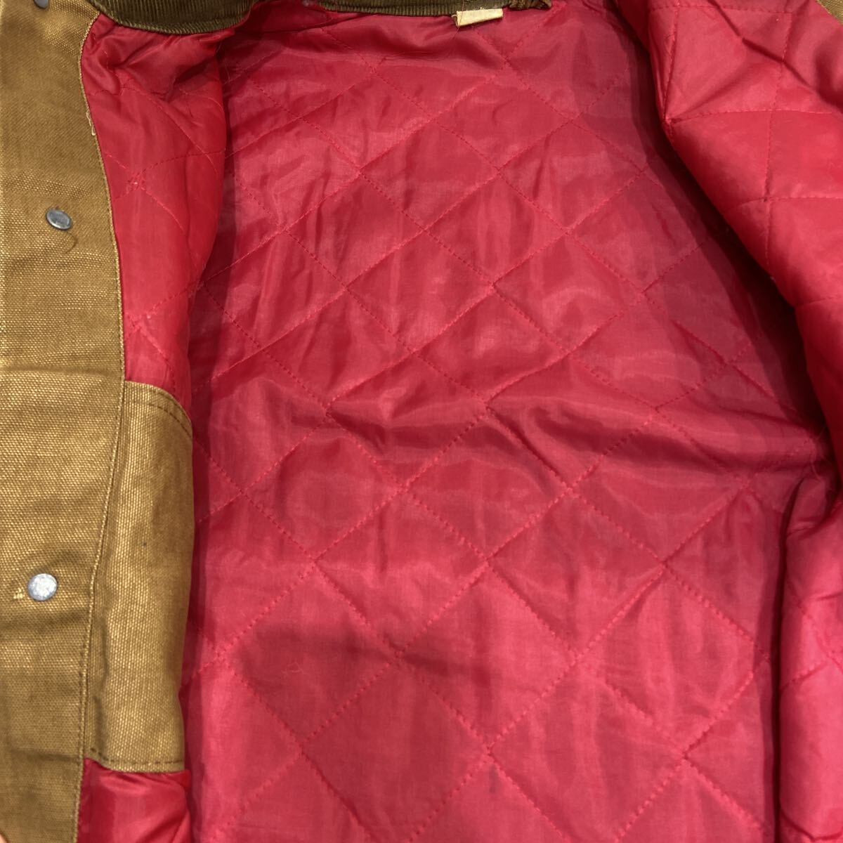 【Carhartt カーハート】カバーオール キャメル サイズ42 コットン 60〜70s チョアコート プリントタグ 無地 2511oki t_画像8