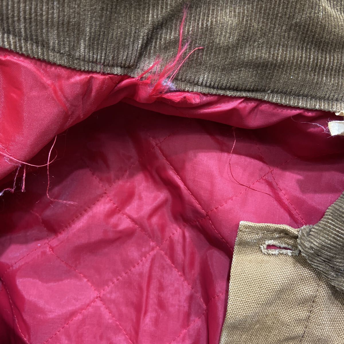 【Carhartt カーハート】カバーオール キャメル サイズ42 コットン 60〜70s チョアコート プリントタグ 無地 2511oki t_画像10