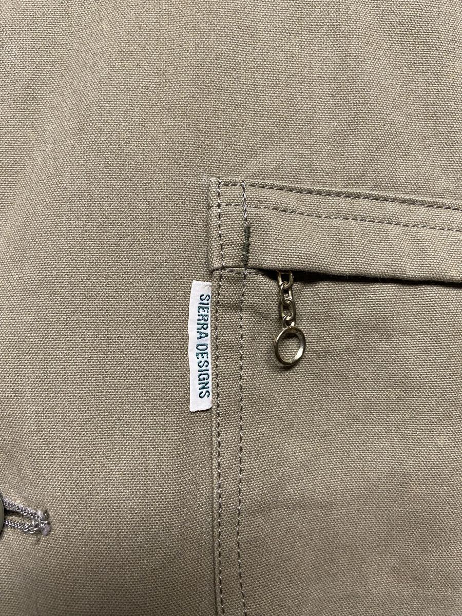 【SIERRA DESIGN シエラデザイン】80s ハンティングジャケット LL カーキ コットン 襟袖コーデュロイ B 2511oki M_画像3