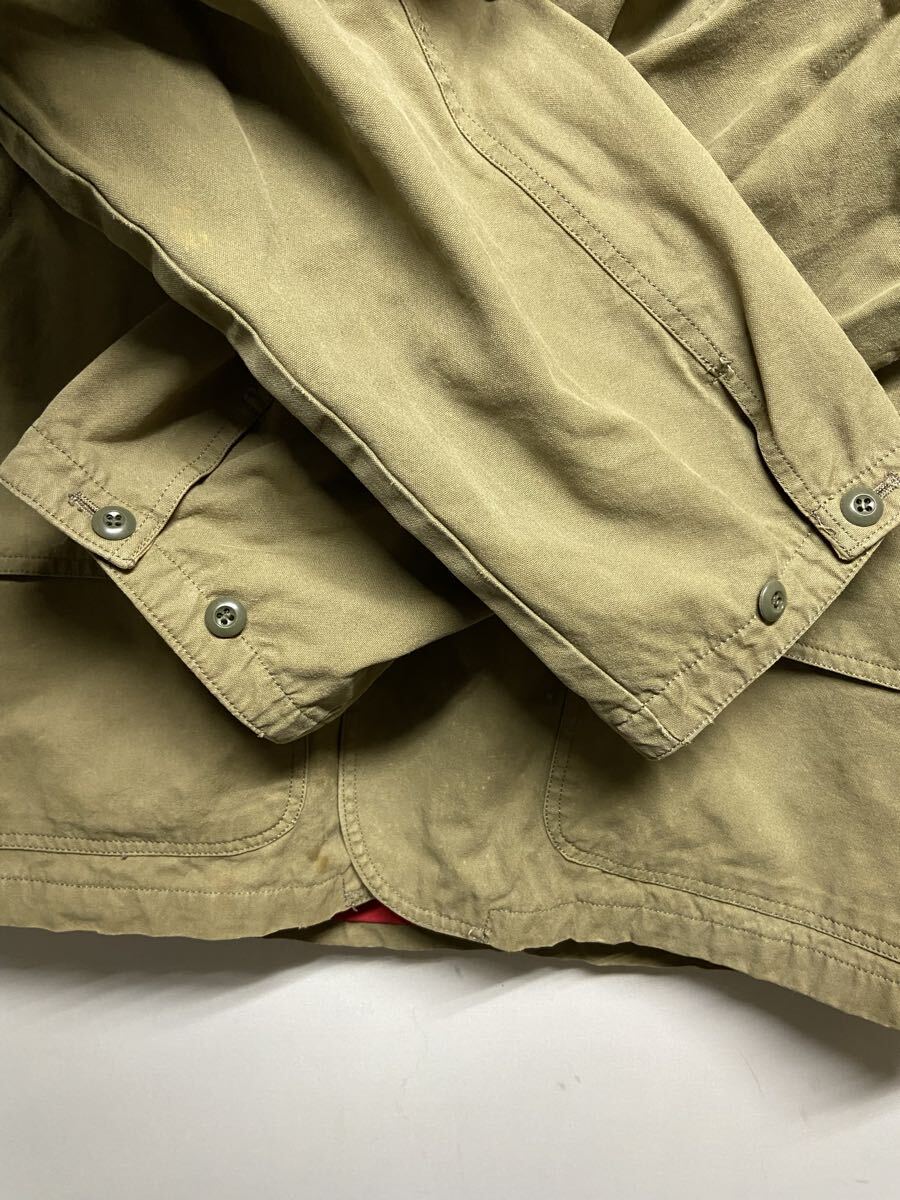 【SIERRA DESIGN シエラデザイン】80s ハンティングジャケット LL カーキ コットン 襟袖コーデュロイ B 2511oki M_画像4