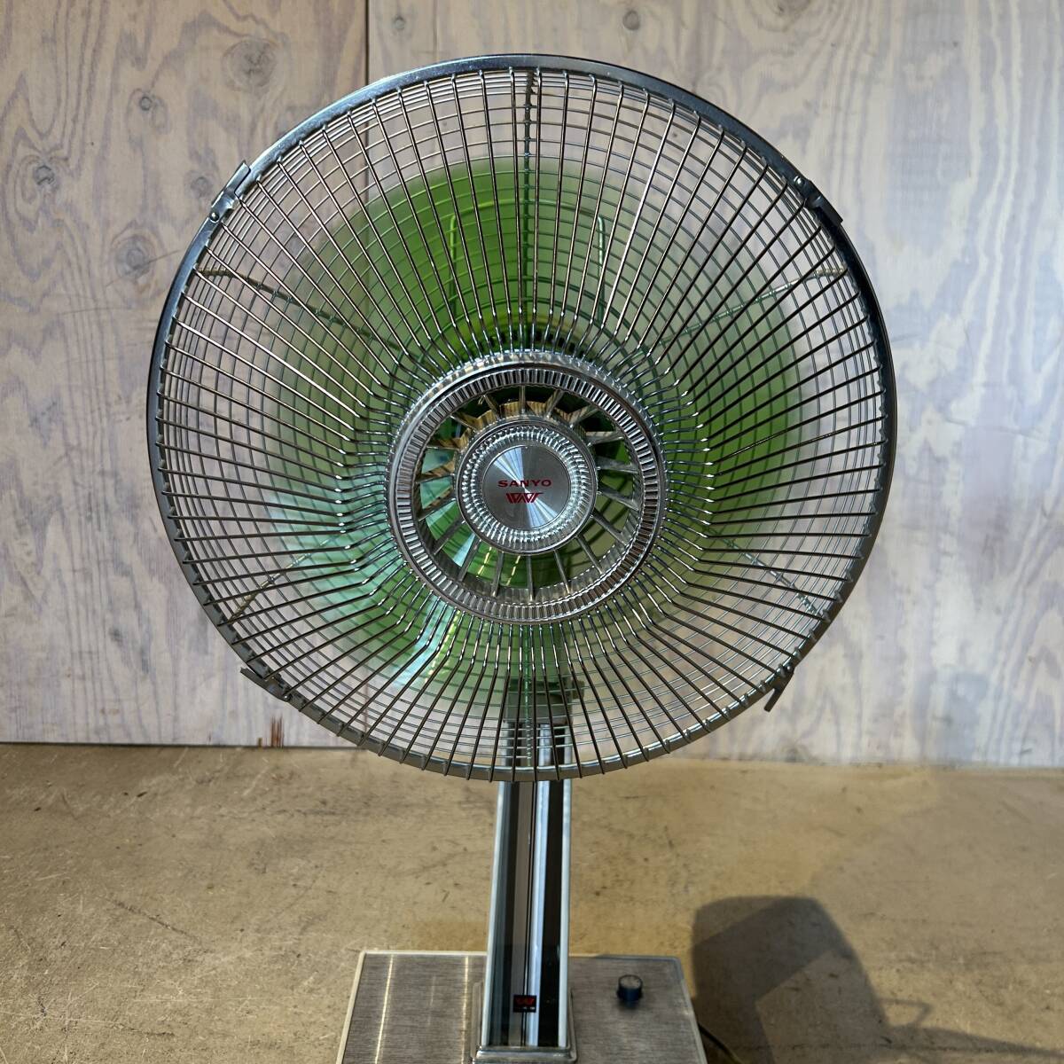 25./A018679-1/AS3000/121-5/[ Sapporo город из товары для дома рейс or получение ] вентилятор SANYO Sanyo Electric акционерное общество EF-6KW type сиденье .. перо диаметр 30cm зеленый 