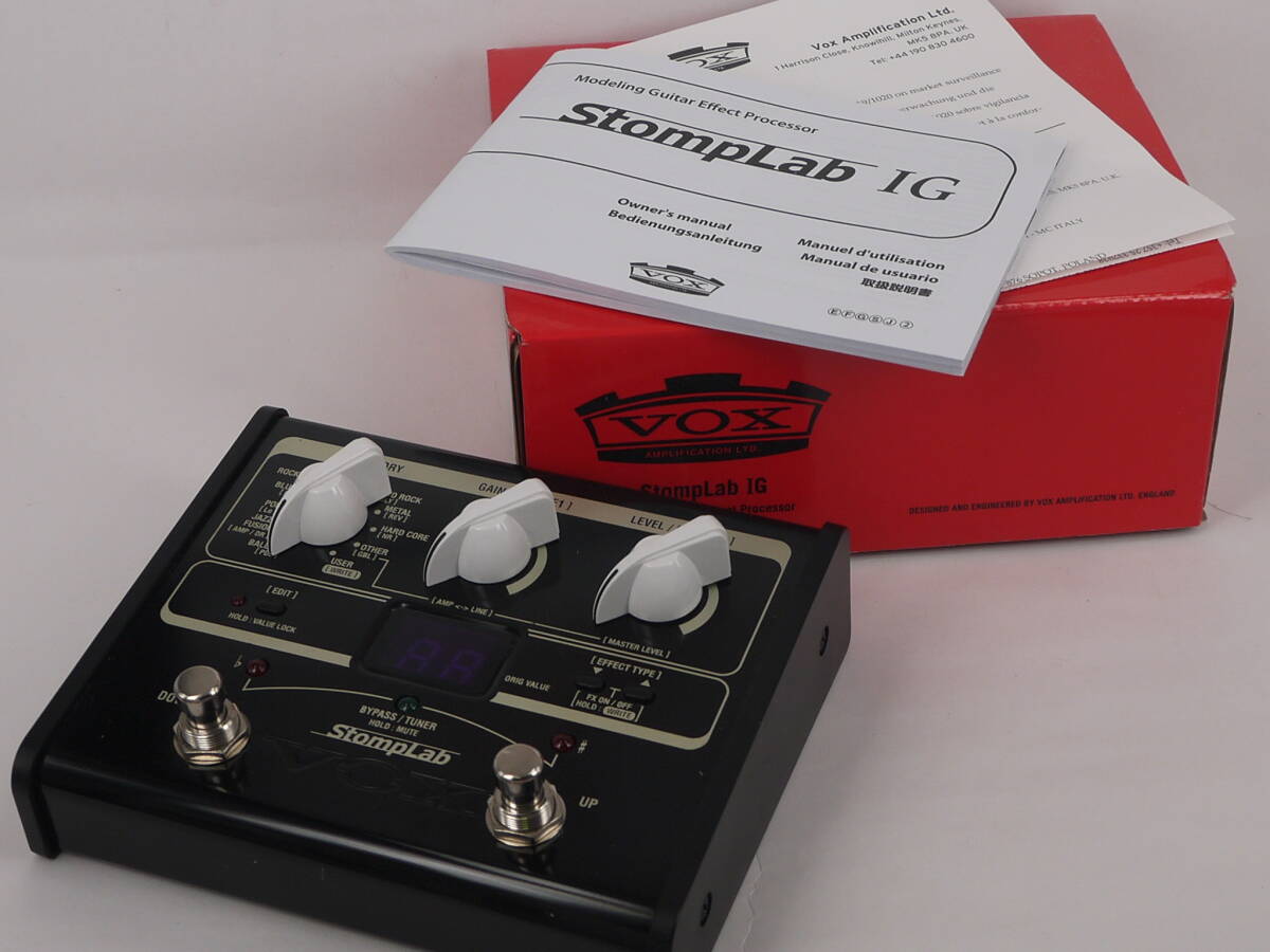 持ち運び抜群！使えるコンパクト・マルチエフェクター★ VOX StompLab SL1G ★送料無料 _画像3