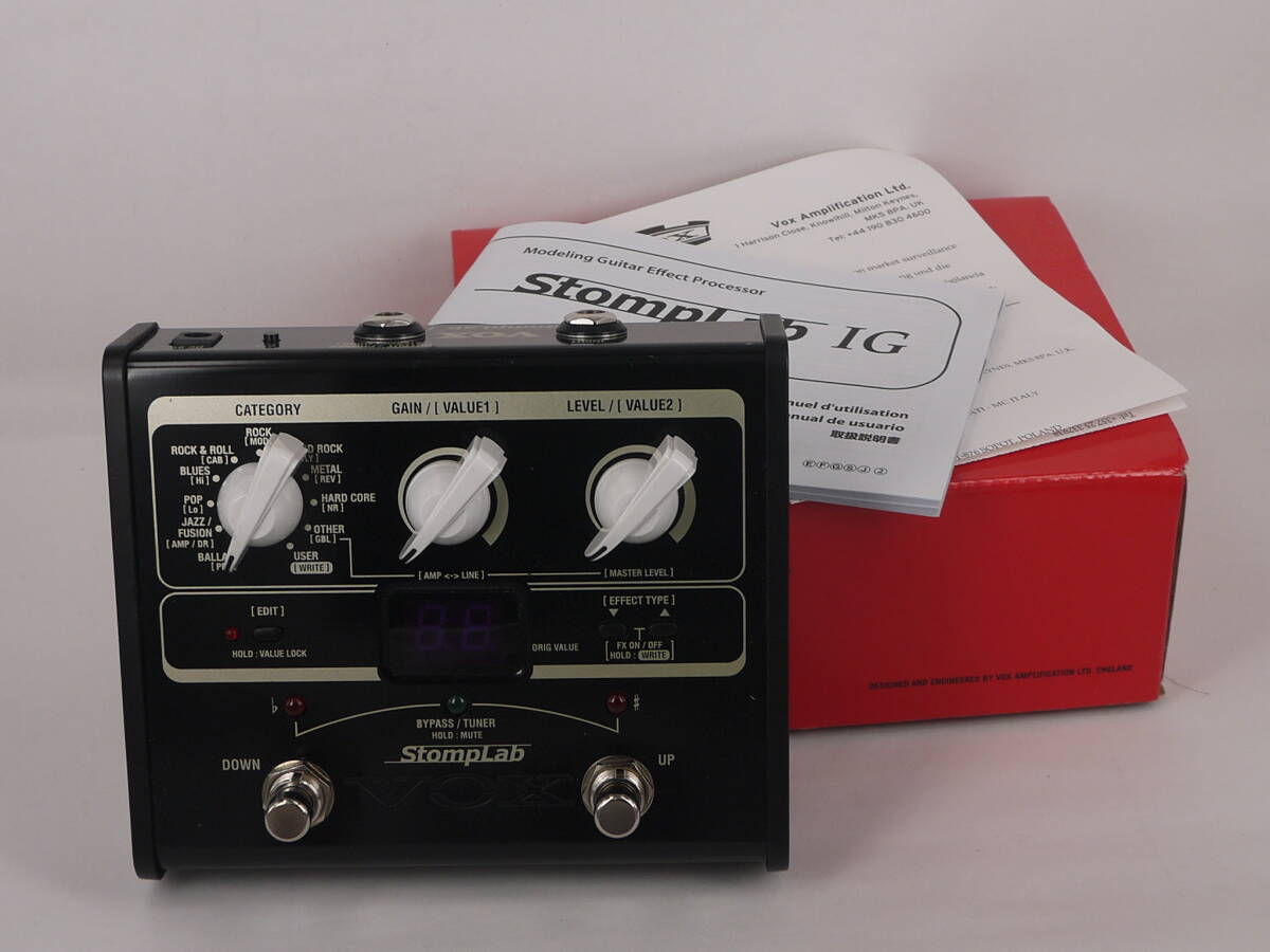 持ち運び抜群！使えるコンパクト・マルチエフェクター★ VOX StompLab SL1G ★送料無料 _画像1