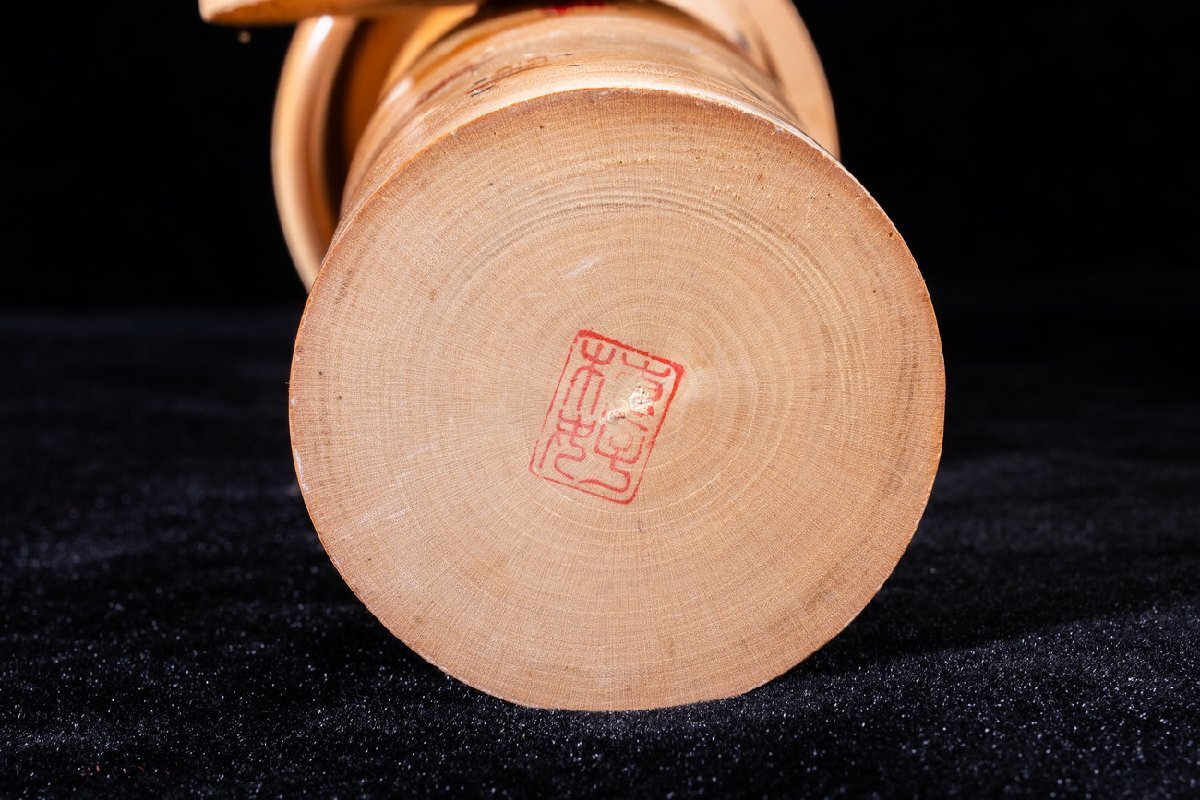 【珍品堂】1円から R91-N2 日本人形 こけし木製 在銘 19点 名工 まとめ売 日本伝統 郷土玩具 置物 希少 記念品 昭和レトロ_画像10