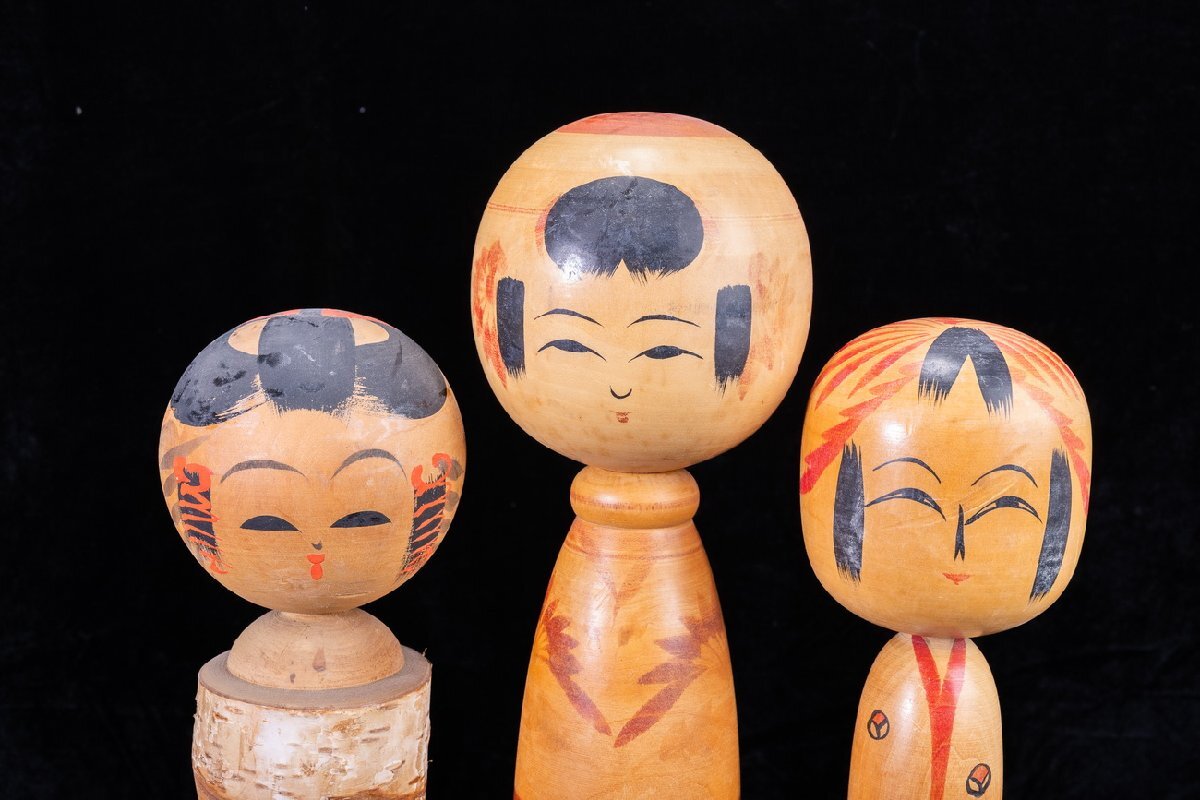 【珍品堂】1円から R91-N2 日本人形 こけし木製 在銘 19点 名工 まとめ売 日本伝統 郷土玩具 置物 希少 記念品 昭和レトロ_画像3