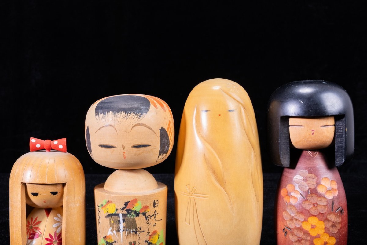 【珍品堂】1円から R91-N2 日本人形 こけし木製 在銘 19点 名工 まとめ売 日本伝統 郷土玩具 置物 希少 記念品 昭和レトロ_画像8