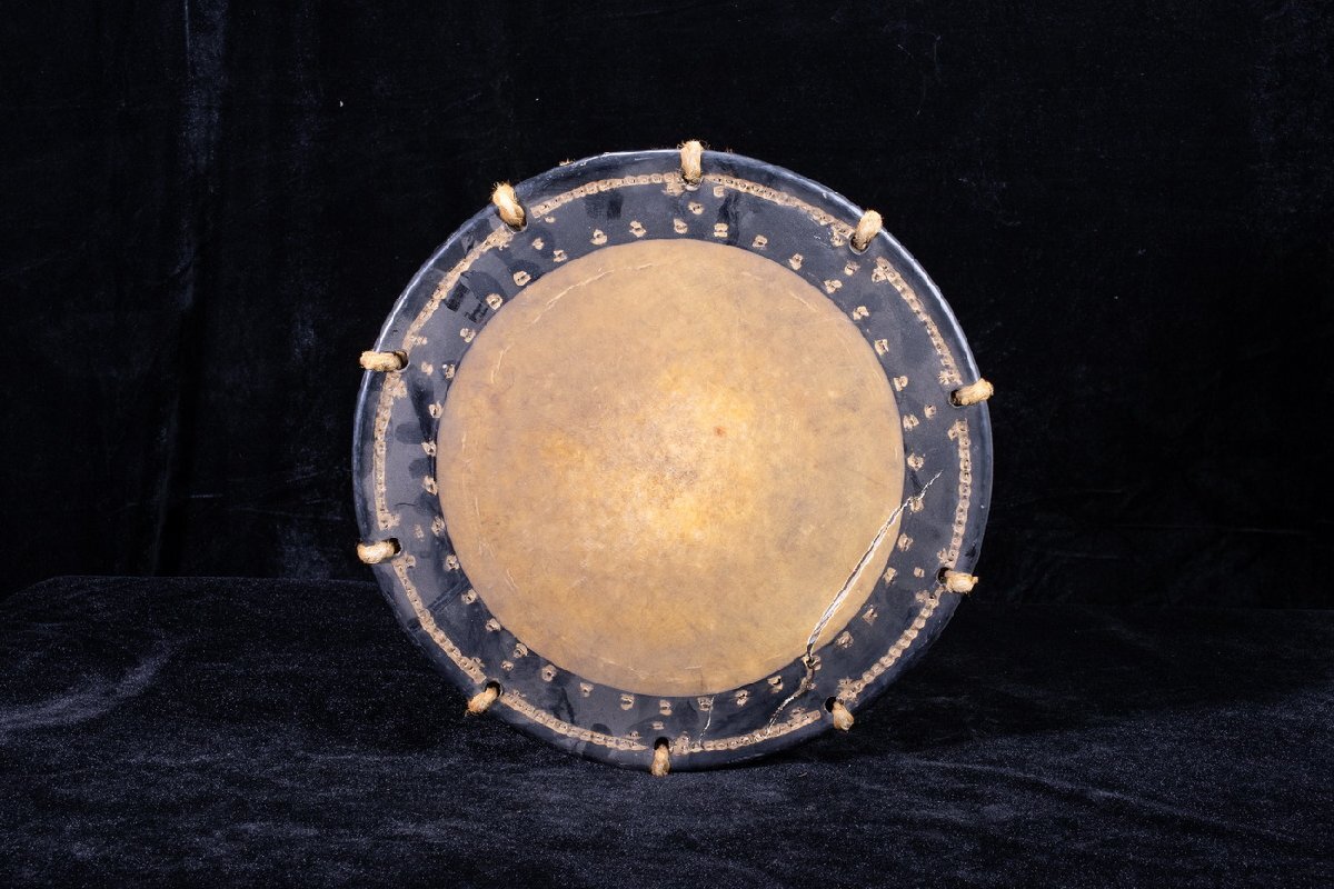 [ редкий товар .]1 иен из N2-V3 тамбурин без тарелочек бамбук. лист золотой час . маленький тамбурин без тарелочек японский барабан futoshi тамбурин без тарелочек туловище старый туловище традиционные японские музыкальные инструменты талант приятный фолк Япония традиция времена предмет антиквариат товар старый изобразительное искусство редкий 