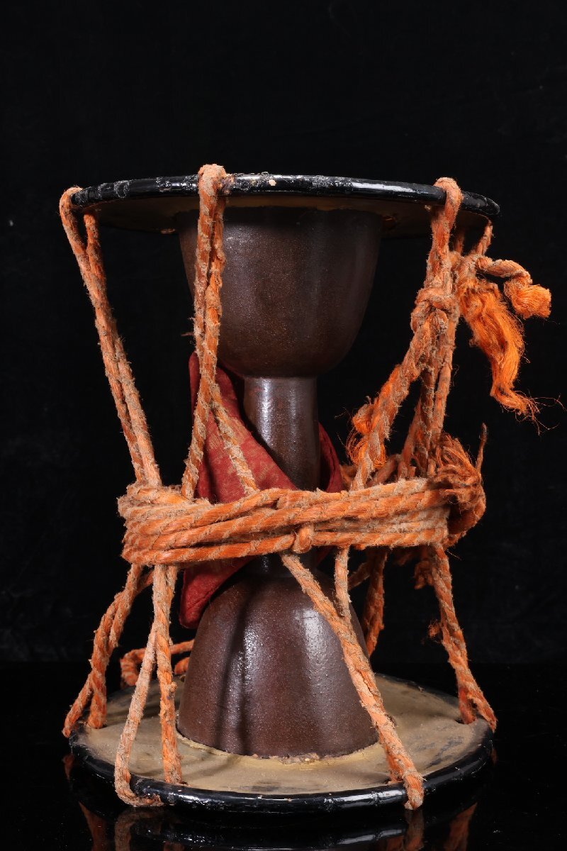 [ редкий товар .]1 иен из P100-V10 японский барабан тамбурин без тарелочек futoshi тамбурин без тарелочек лаковый прикладное искусство лакировка . промежуток прикладное искусство ударные инструменты традиционные японские музыкальные инструменты Япония танцы редкий антиквариат товар старый изобразительное искусство времена предмет коллекция редкий 