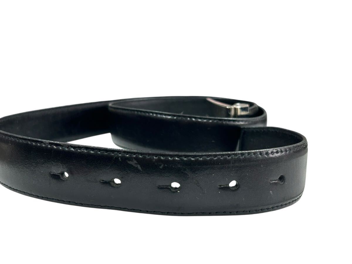 1円スタート 20642 VERSACE ベヴェルサーチェ ベルト ブラック 黒 バックルメドゥーサモチーフ メンズ　_画像5