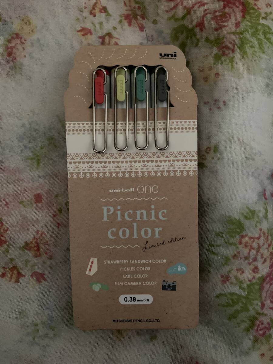 ユニボールワン　uniball ONE ピクニックカラー　ゲルインクボールペン　限定4色　0.38mm 三菱鉛筆_画像1
