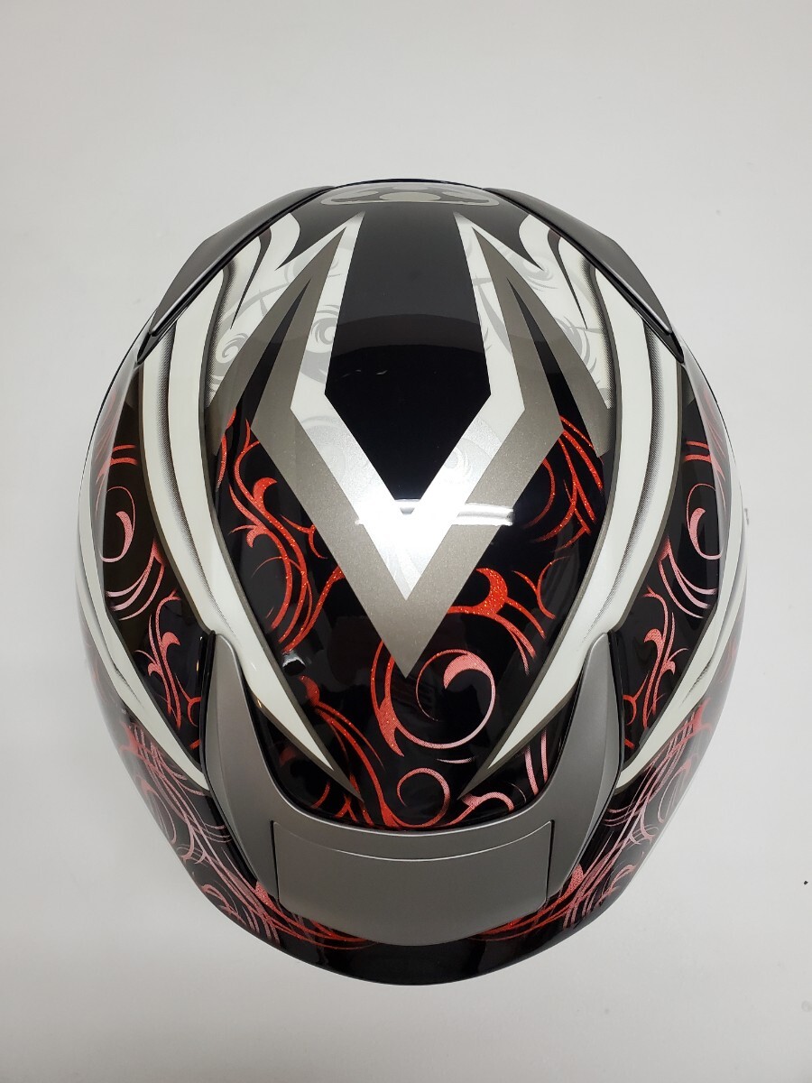 OGK KABUTO AEROBLADE-3 カブト エアロブレード-3 Sサイズ 55-56CM ブルーミラーシールド ピンロックシート付き_画像4