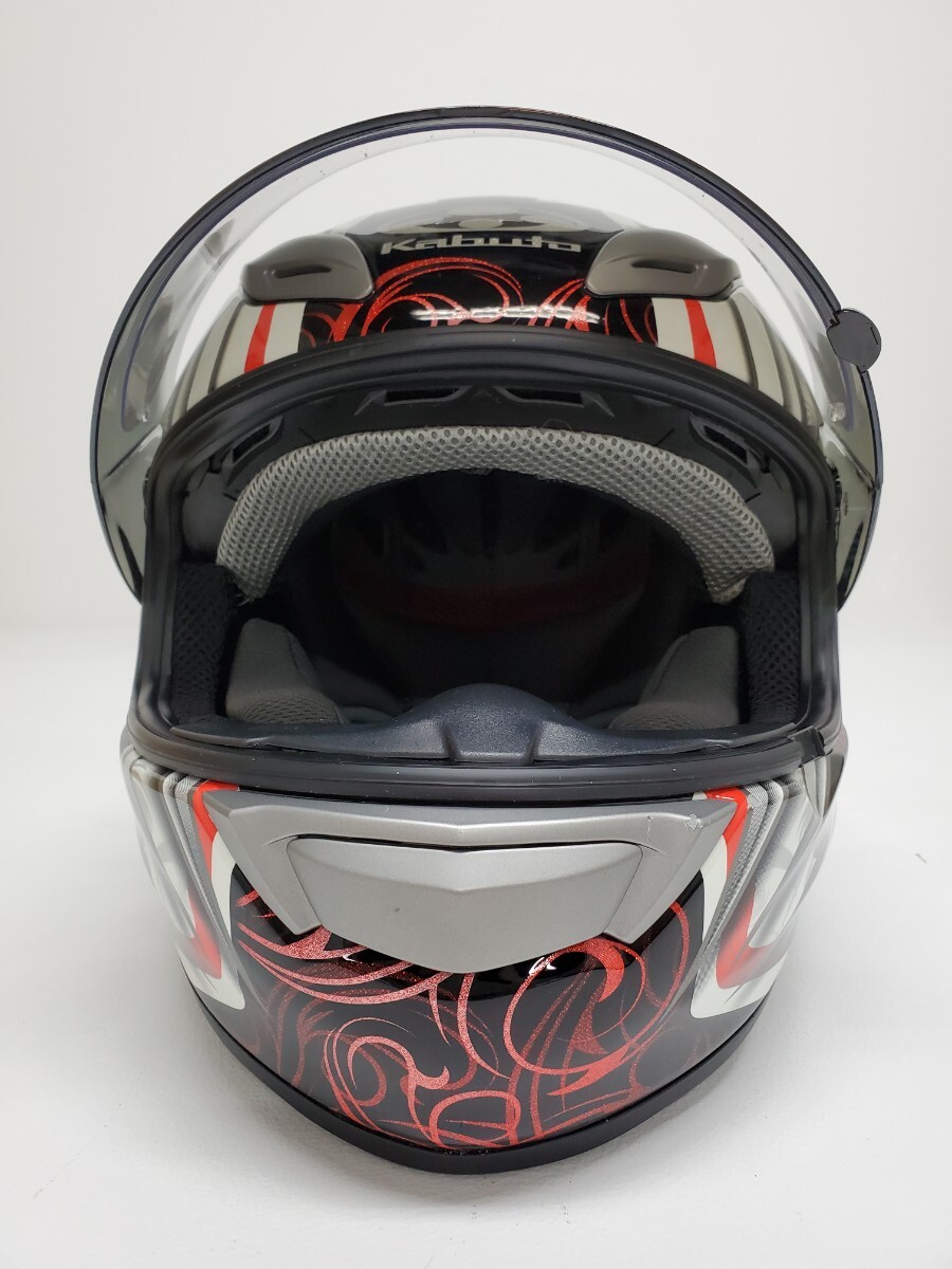 OGK KABUTO AEROBLADE-3 カブト エアロブレード-3 Sサイズ 55-56CM ブルーミラーシールド ピンロックシート付き_画像7