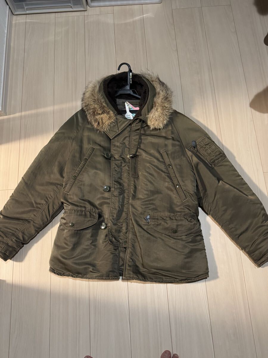 SKULL FLIGHT/スカルフライト　RIDERS N-3B:オリーブグリーン　 フライトジャケット N-3B ミリタリー ジャケット Harley-Davidson _画像1