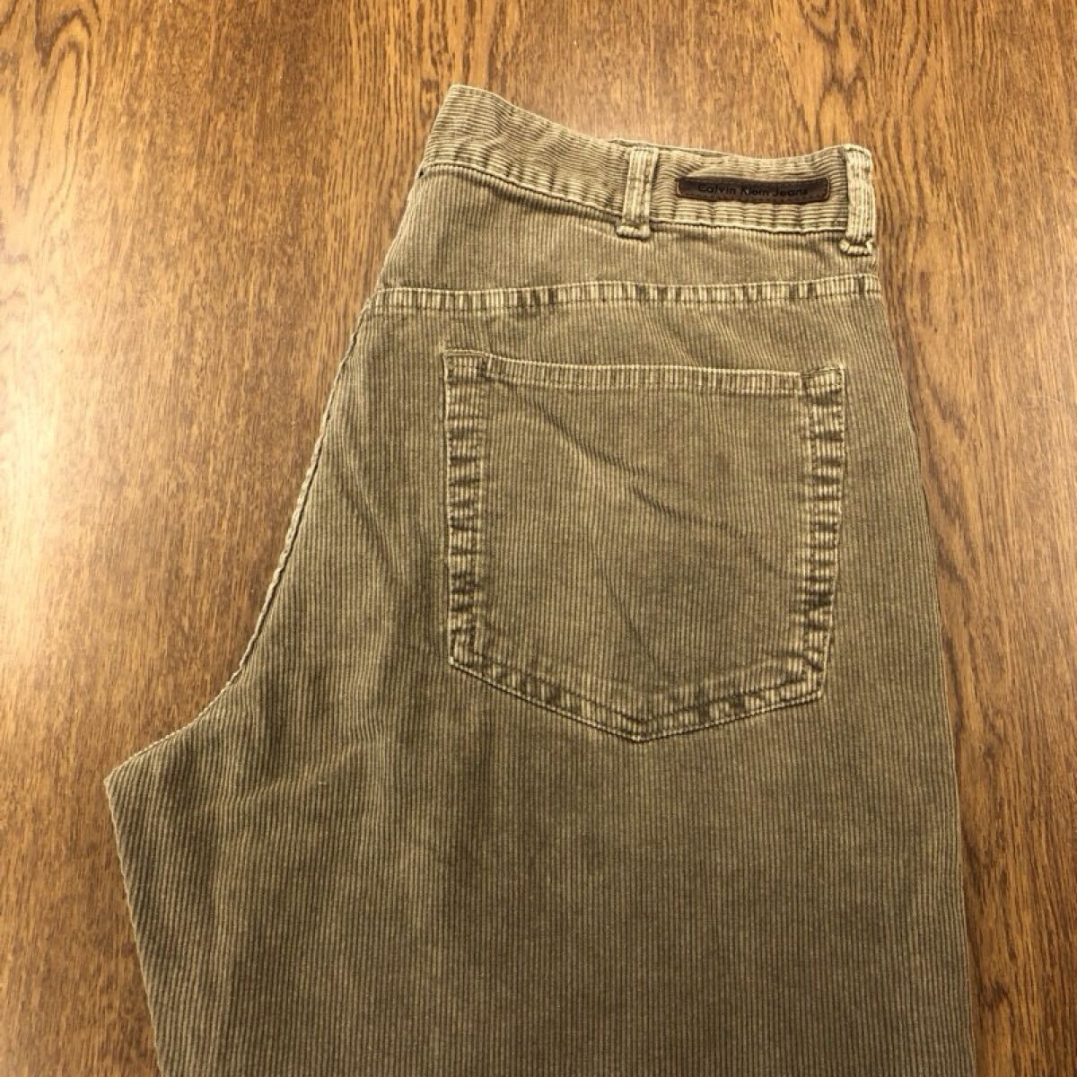 【GK101】Calvin Klein Jeans W36 L32 コーデュロイパンツ ベージュ ブランド古着 カルバンクラインジーンズ 送料無料_画像1