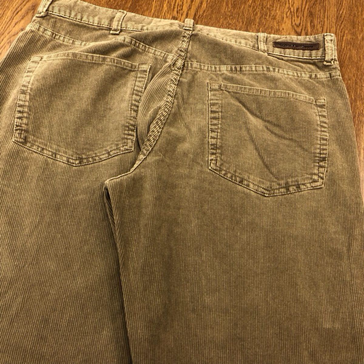 【GK101】Calvin Klein Jeans W36 L32 コーデュロイパンツ ベージュ ブランド古着 カルバンクラインジーンズ 送料無料_画像10