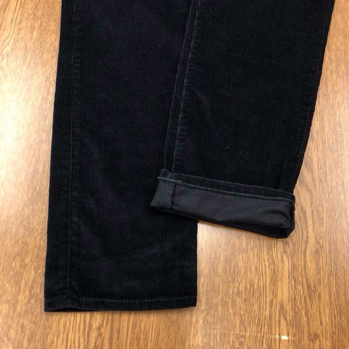 【GK190】PS Paul Smith 36R コーデュロイパンツ ブラック 黒色 ストレッチ生地 ブランド古着 PSポールスミス 送料無料_画像5