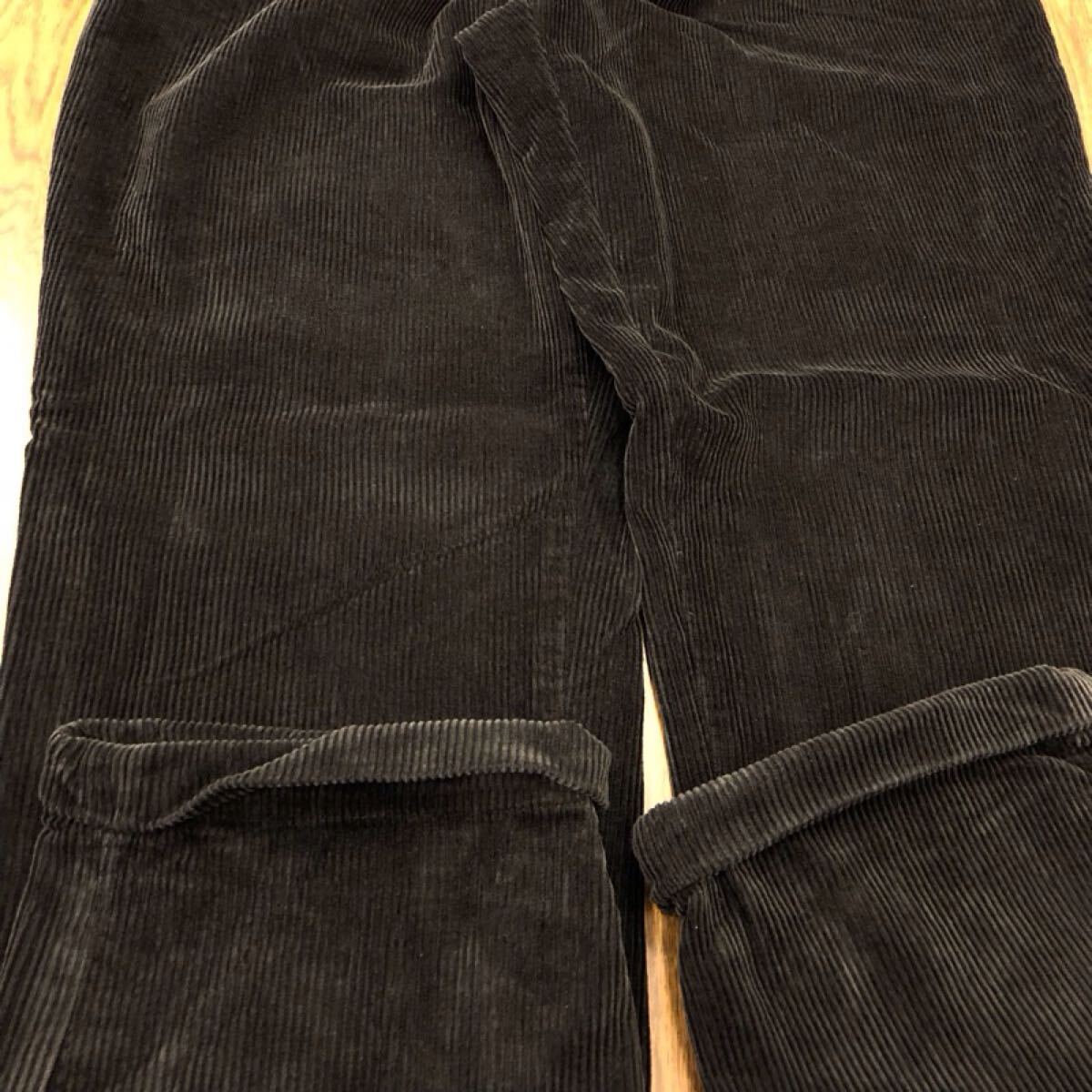 [GK202]BROOKS SPORT W36 L32 two tuck кромка с обратной почтой вельвет брюки уголь бренд б/у одежда Brooks спорт бесплатная доставка 