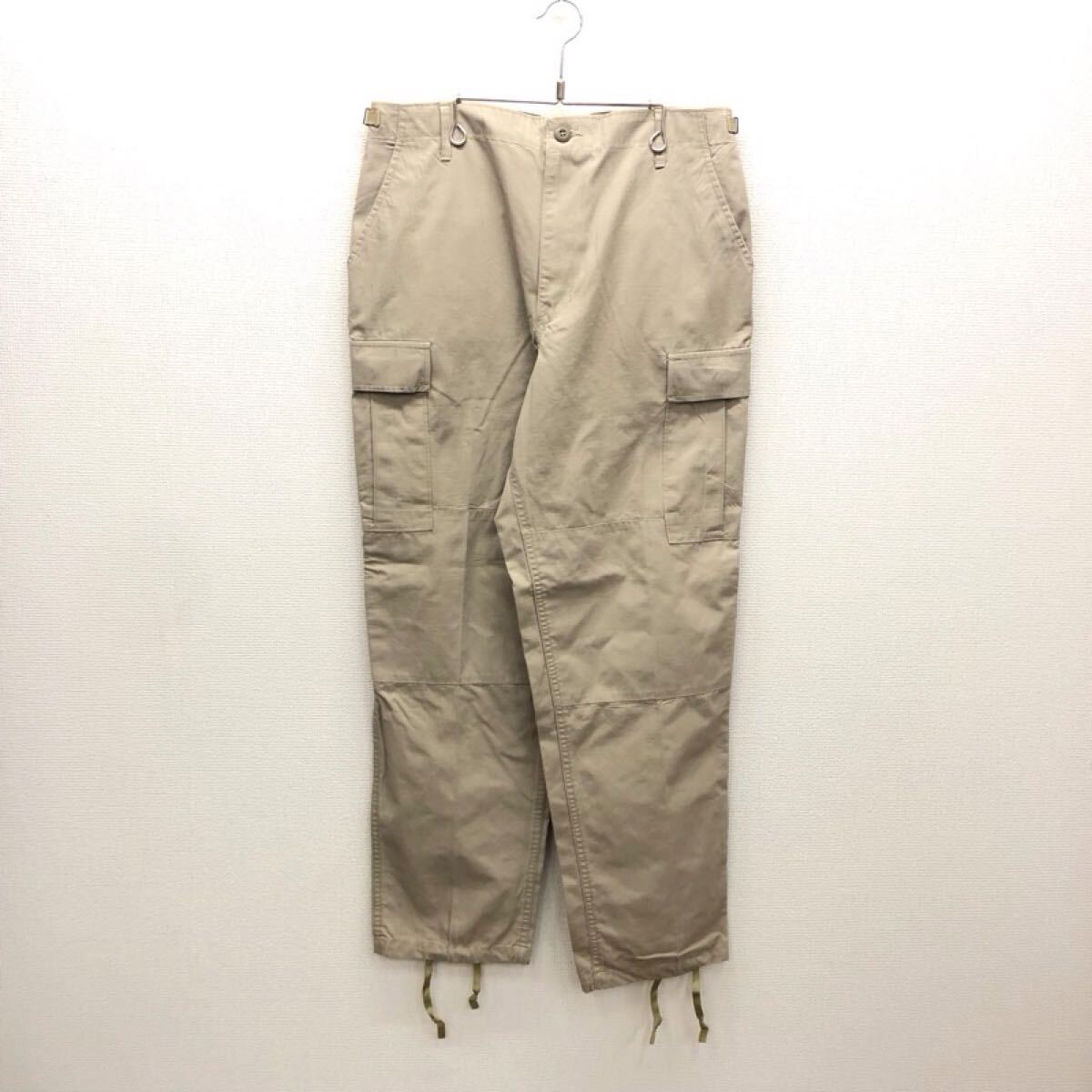 【GK301】PROPPER 民間品 M-Rサイズ カーゴパンツ ベージュ 無地 ミリタリーパンツ メンズ古着 プロッパー 送料無料_画像2