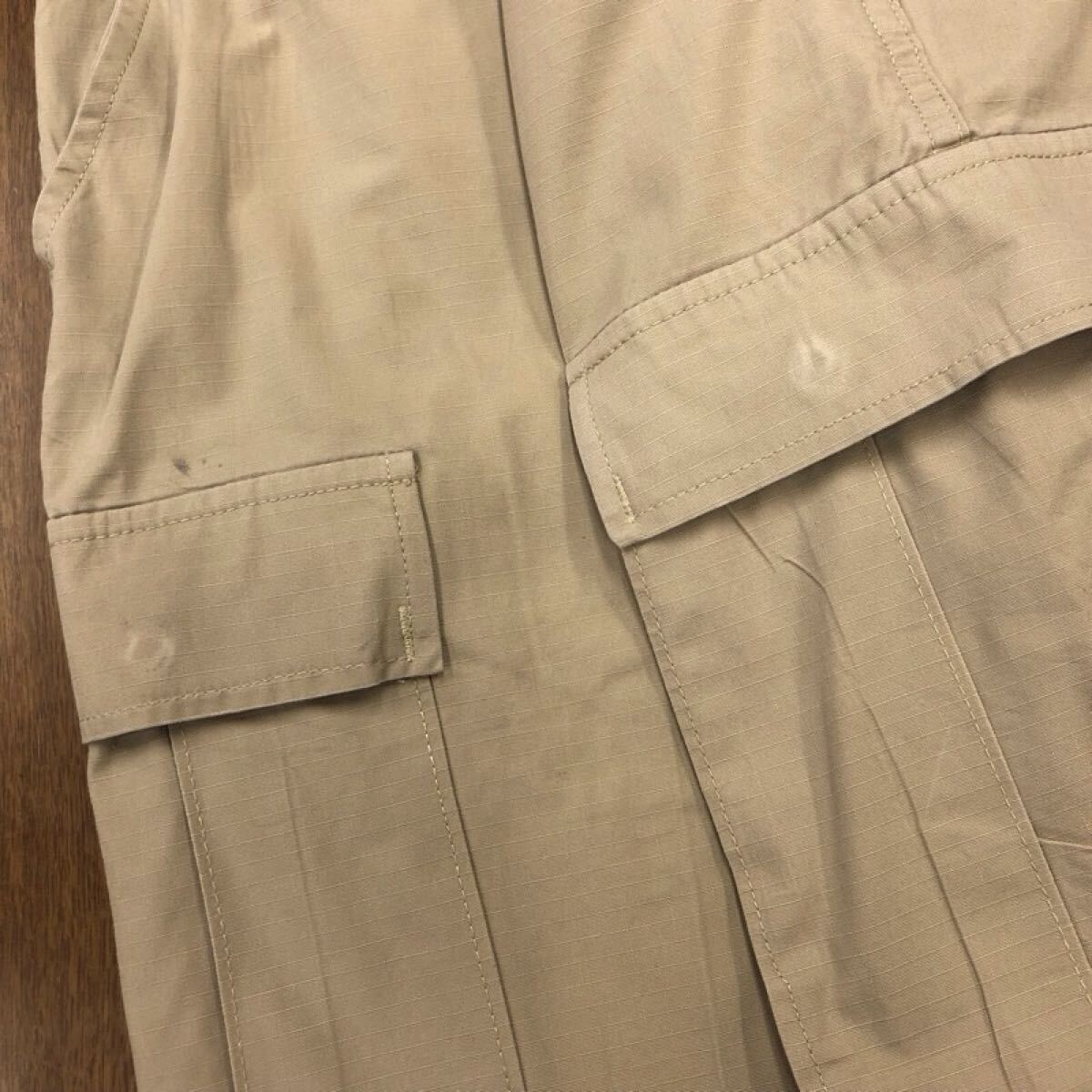 【GK301】PROPPER 民間品 M-Rサイズ カーゴパンツ ベージュ 無地 ミリタリーパンツ メンズ古着 プロッパー 送料無料_画像7