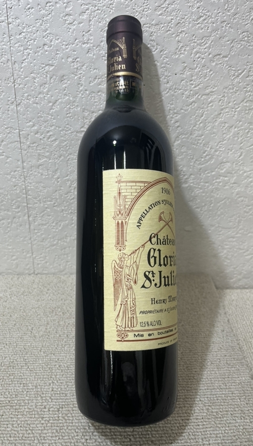 ◇未開栓保管品　 Chateau Gloria　St.Juien シャトー グロリア 1986　 サン ジュリアン　HENRI　MARTIN　７５０ｍｌ　909◇_画像3