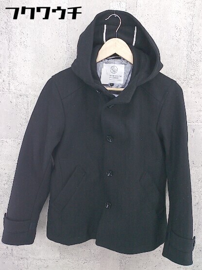 ■ ◎ BEAUTY & YOUTH ビューティアンドユース UNITED ARROWS 長袖 コート サイズS ブラック メンズ_画像2