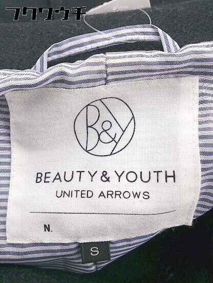 ■ ◎ BEAUTY & YOUTH ビューティアンドユース UNITED ARROWS 長袖 コート サイズS ブラック メンズ_画像4