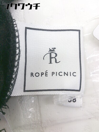 ◇ ROPE PICNIC ロペピクニック 長袖 膝丈 ワンピース サイズ38 ブラック レディース_画像4