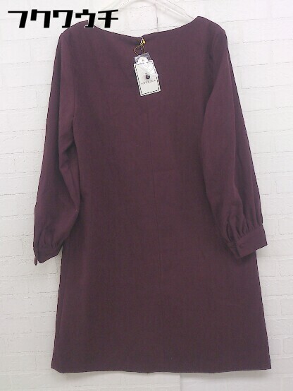 ◇　◎ ROPE PICNIC ロペピクニック タグ付き　　 長袖 膝丈 ワンピース サイズ38 パープル レディース_画像3