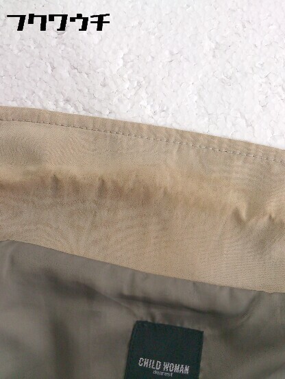 ◇ CHILD WOMAN チャイルドウーマン シングル 3B 七分袖 ジャケット サイズF ベージュ レディース_画像7