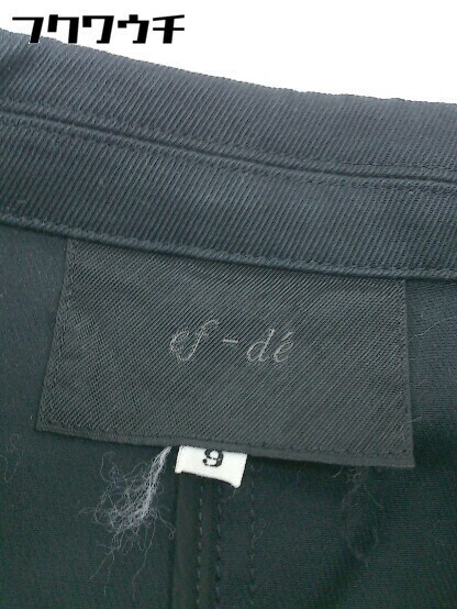 ◇ ef-de エフデ 長袖 ジャケット サイズ9 ブラック レディース_画像4