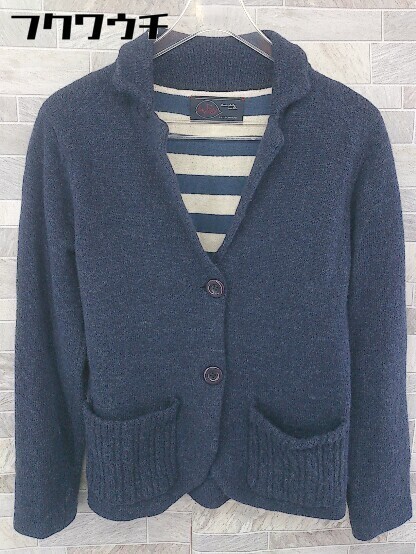 ◇ My Fav. マイファブ CHILD WOMAN 長袖 カーディガン サイズF ネイビー レディース_画像1