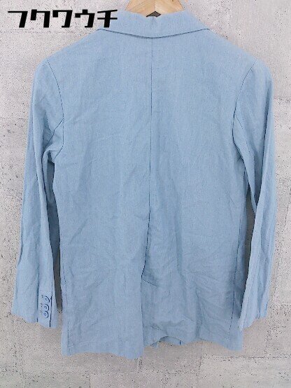 ◇ CECIL McBEE セシルマクビー 長袖 テーラードジャケット サイズM ライトブルー レディース_画像3