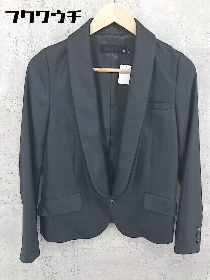 ◇ And A アンドエー 長袖 ジャケット サイズ38 ブラック レディース_画像1