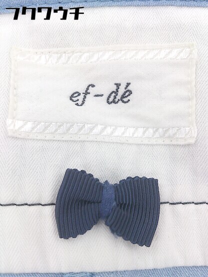 ◇ ef-de エフデ 長袖 ジップアップ ジャケット サイズ11 ブルー レディース_画像4