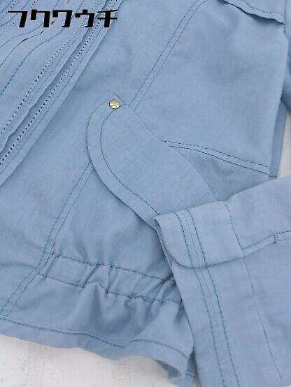 ◇ ef-de エフデ 長袖 ジップアップ ジャケット サイズ11 ブルー レディース_画像6