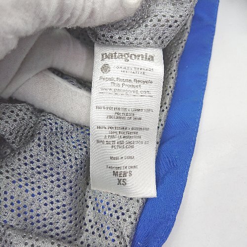 ◇ ⊇ patagonia パタゴニア フード収納可能 長袖 ストームジャケット サイズXS ブルー系 メンズ E_画像4