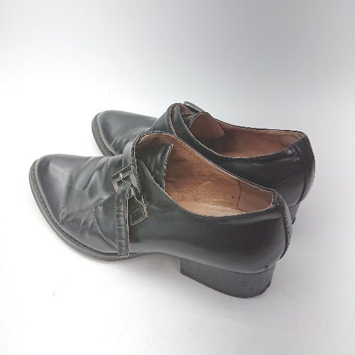 * Θ* JeffreyCampbell Jeffrey can bell ремень каблук Loafer размер 37 оттенок черного женский E