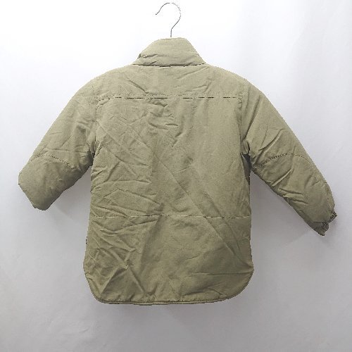 ◇ ⊇ SHIPS シップス 無地 長袖 ダウンジャケット サイズ110 グリーン系 レディース メンズ E_画像2
