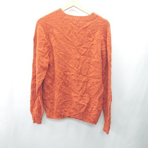 * ⊇ UNIQLO Uniqlo свитер с длинным рукавом размер L orange серия мужской E
