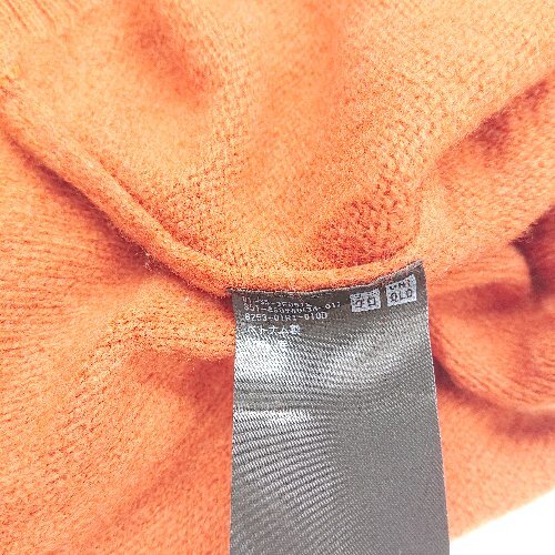 * ⊇ UNIQLO Uniqlo свитер с длинным рукавом размер L orange серия мужской E