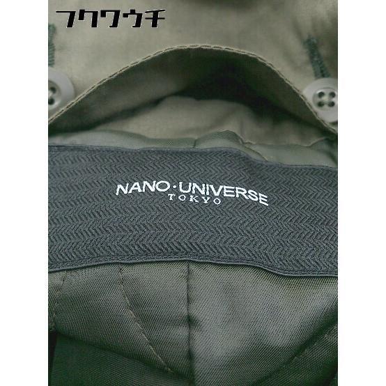 ■ nano universe ナノユニバース ジップアップ コート ジャケット サイズS カーキ メンズ_画像4