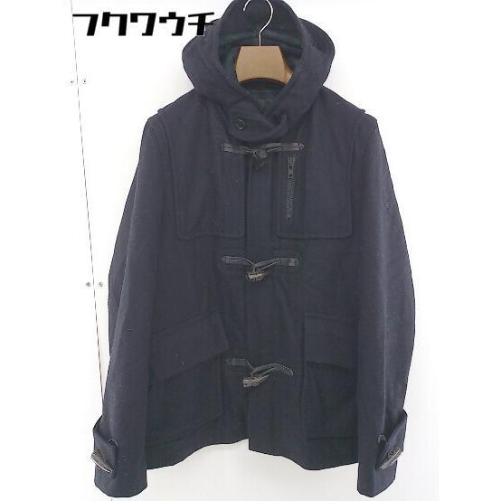 ■ nano universe ナノユニバース 長袖 ダッフル コート サイズM ネイビー系 メンズ_画像1