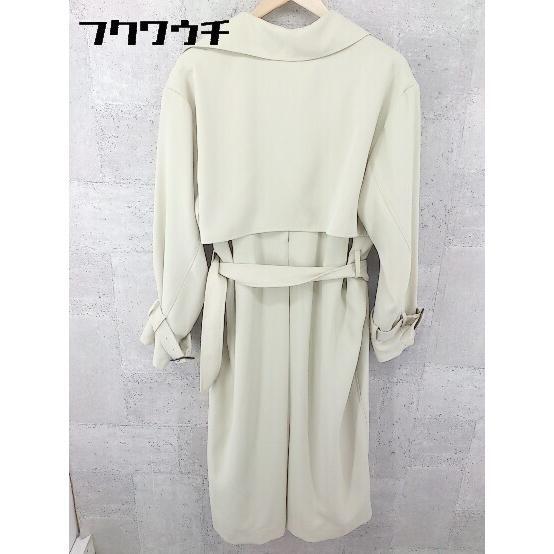 ■ ◎ MOUSSY マウジー 長袖 トレンチ コート サイズ2 ライトベージュ レディース_画像3