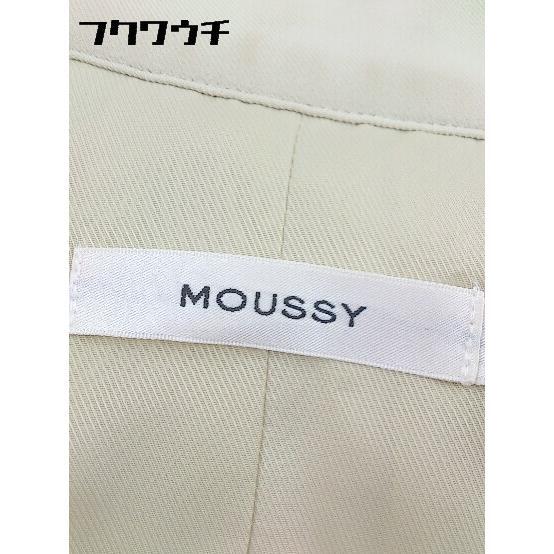 ■ ◎ MOUSSY マウジー 長袖 トレンチ コート サイズ2 ライトベージュ レディース_画像4