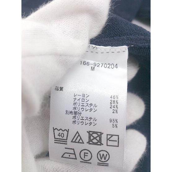 ◇ N. Natural Beauty Basic スカーフネック 長袖 ニット プルオーバー サイズM ネイビー レディース P_画像5