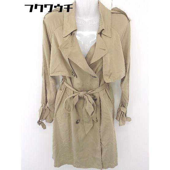 ◇ ◎ MOUSSY マウジー 薄手 長袖 コート サイズ1 ベージュ レディース_画像2