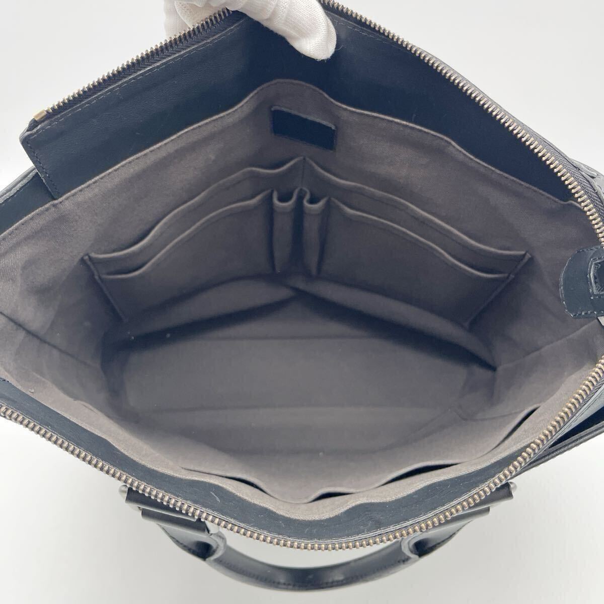 LOUIS VUITTON ルイヴィトン ダミエ アンフィニ デイリー トート N41561 黒 ブラック オニキス ハンドバッグ ビジネスバッグ A4 メンズ_画像6