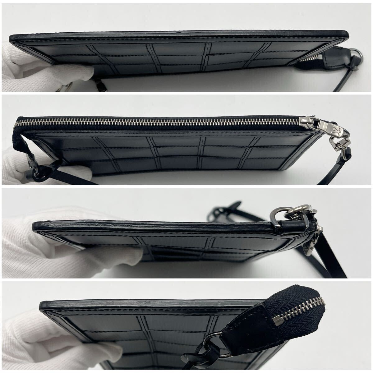LOUIS VUITTON ルイ ヴィトン エピ ストレッチ デルモニコ アクセソワール アクセサリーポーチ レザー ノワール 黒 ブラック M54602 _画像3