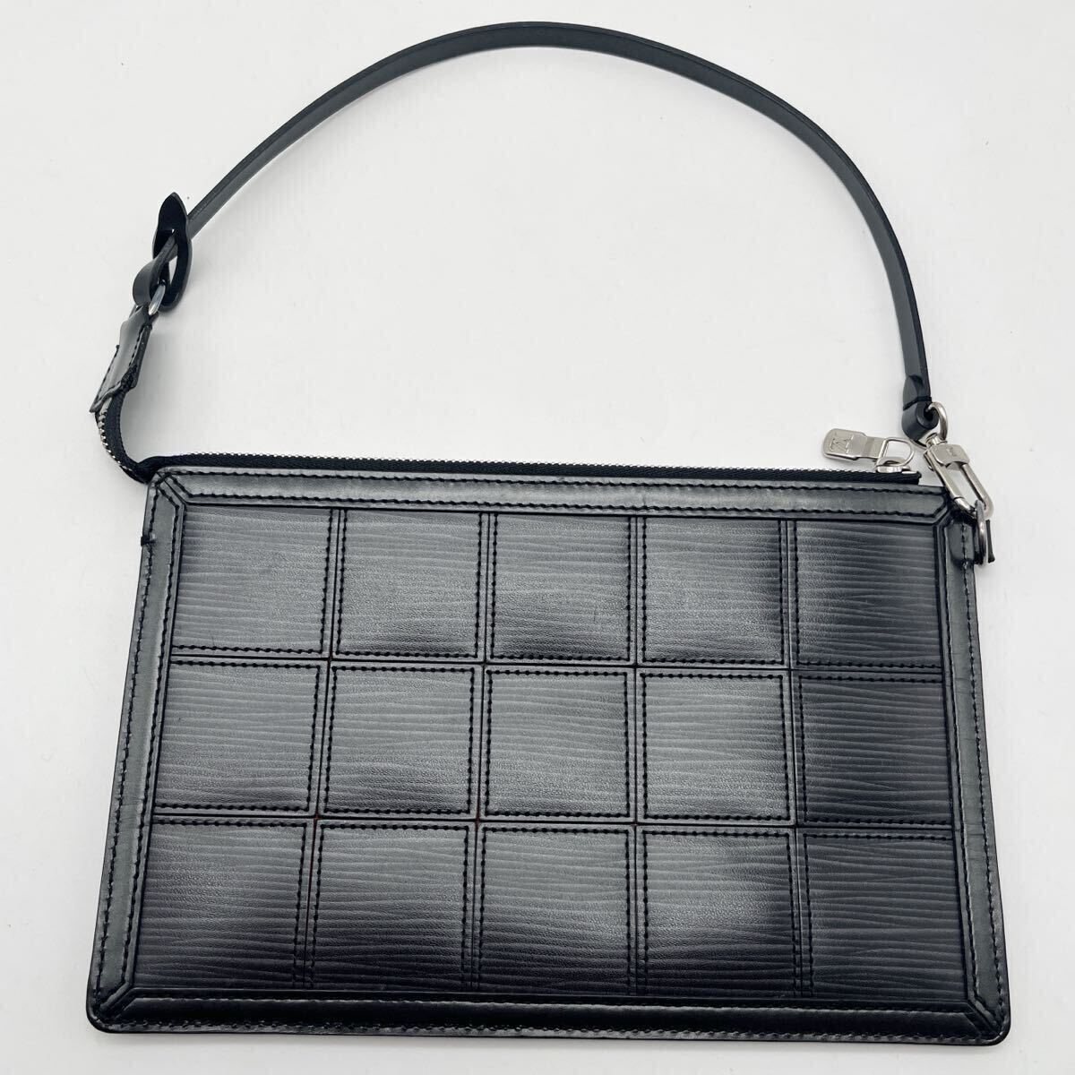 LOUIS VUITTON ルイ ヴィトン エピ ストレッチ デルモニコ アクセソワール アクセサリーポーチ レザー ノワール 黒 ブラック M54602 _画像8