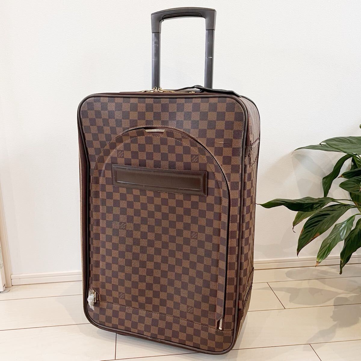 LOUIS VUITTON ルイヴィトン ダミエ エベヌ ペガス55キャリーバッグ スーツケース　旅行　トラベル　N23294 SP0083_画像1